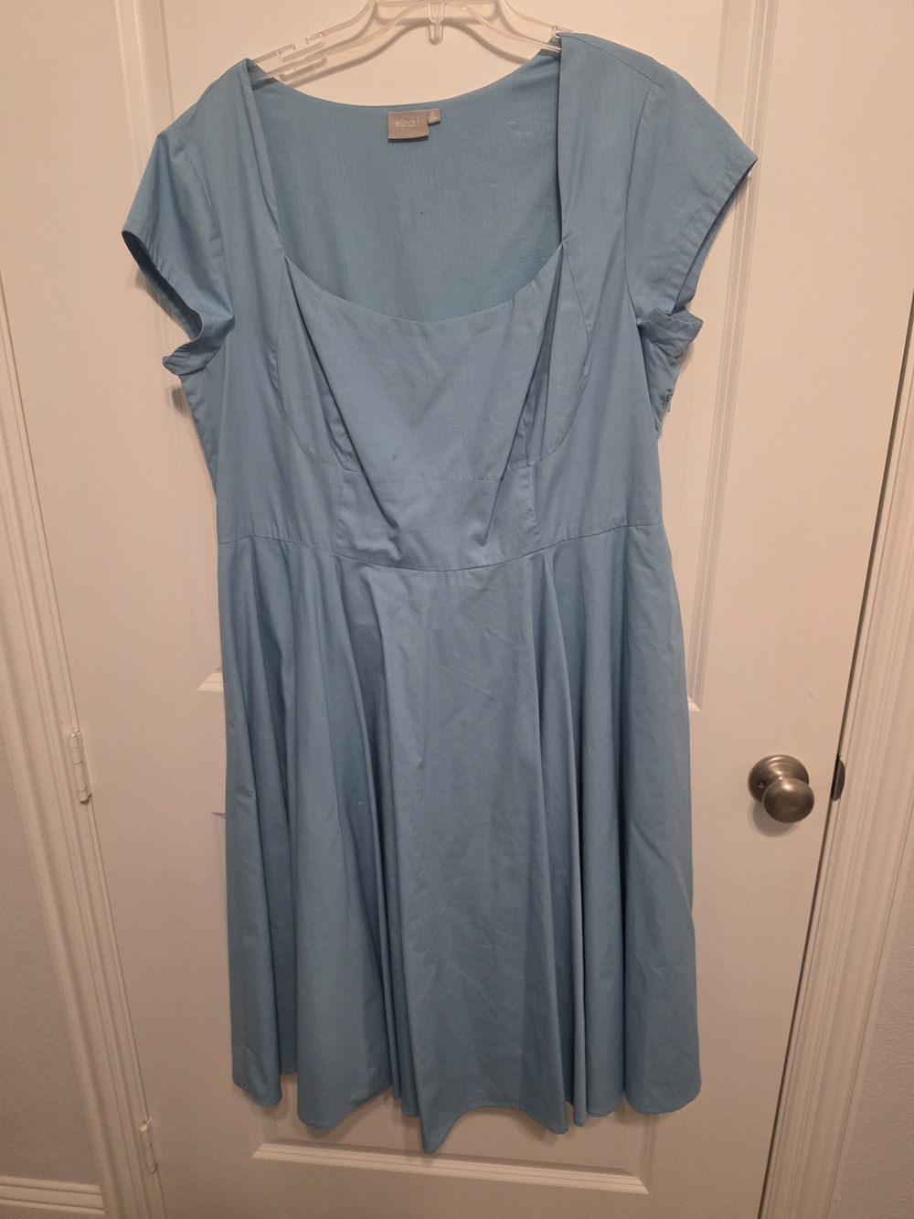 Light Blue Fit & Flare Dress